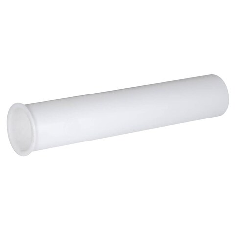 EZFLO 112 Inch x 8 Inch Flanged Tailpiece Direct Connection for Tubular Drain Applications White Polypropylene 35351