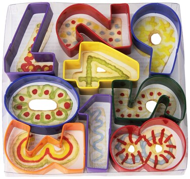 RM International Numbers 3 Cookie Cutters Assorted Colors 9Piece Set