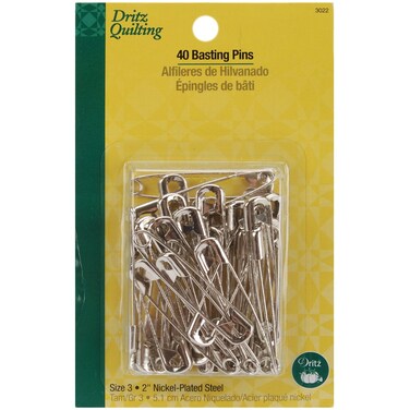 Dritz 3022 Basting Safety Pins Size 3 40Count