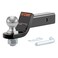 CURT 45036 Trailer Hitch Mount with 2Inch Ball  Pin Fits 2in Receiver 7500 lbs 2 Drop GLOSS BLACK POWDER COAT
