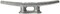 Dock Edge 2810F Dock Cleat 10 Galvanised Silver