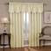 Eclipse Canova Thermal Insulated Single Panel Rod Pocket Darkening Curtains for Living Room 42 in x 63 in IVORY