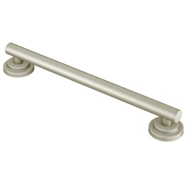 Moen YG0712BN Bathroom Safety 12Inch Stainless Steel Modern Bathroom Grab Bar Brushed Nickel