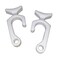 Taylor Made Products 1093 Rail Mount Boat Fender Line Clip Pair  White