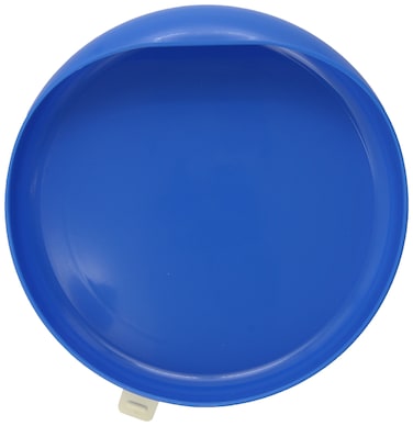 SP Ableware 745350012 Scooper Plate with Suction Cup Base Blue