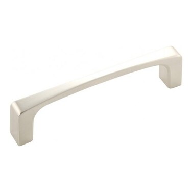 Hickory Hardware 1 Pack Solid Core Kitchen Cabinet Pulls Luxury Cabinet Handles Hardware for Doors  Dresser Drawers 334 Inch 96mm Hole Center Satin Nickel Rochester Collection