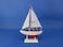 Hampton Nautical Pacific Sailer Red 9 Hampton Nautical Model Ship Fully Assembled Not a Kit