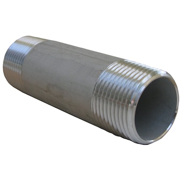 LASCO 322060 Stainless Steel Pipe Nipple with 1 14Inch Male Pipe Thread