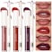 FOCALLURE KISSPROOF 6Pcs Liquid Lipstick  Lip Liner Set 3 Highly Pigmented Lip Gloss 3 Matte Lip Crayons with Builtin Sharpener Lips Makeup Gift for Women RD01 ROUGE