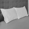 AllerEase Washable Hot Water Wash Pillow Protector 2 Pack White 2 Count