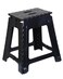 Superio Folding Step Stool 18 Inch Black