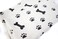 Zwipes Large Microfiber Pet Towels Size 30 x 36 2Pack Soft Terry Cleaning Cloths White with Black BonePaw Print