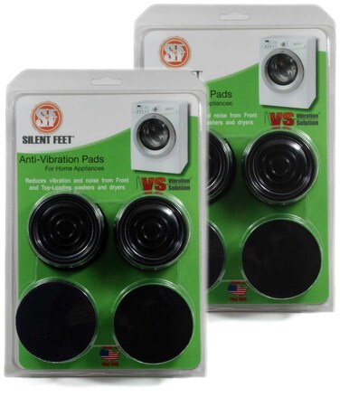Vibration Isolating Pads for Washing Machines and Dryers  Silent Feet Twin Pack