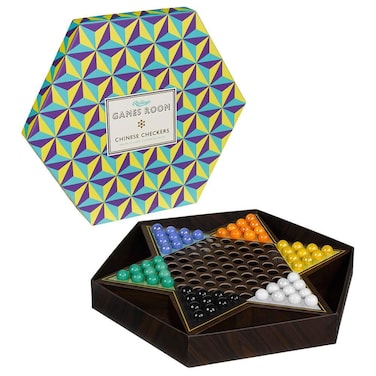 Ridleys Chinese Checkers Board Game with Marbles  Classic Checkers Board Game for Adults and Kids Ages 8 Includes All Chinese Checkers Pieces  Great Gift Idea