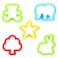Kare  Kind Set of 20pcs Smart Dough Tools Kit with Models and Molds Animals Tractor Truck People