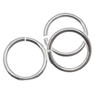 Beadaholique 10Piece Sterling Heavy Open Jump Rings 8mm 18Gauge Silver