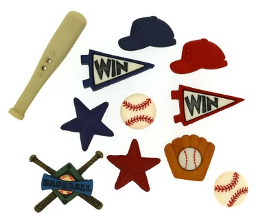 Dress It Up Baseball Buttons Varies