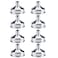 COSMOS Pack of 8 Stainless Steel Mini Hip Flask FunnelWine Pot Filler Mini Funnel x 8
