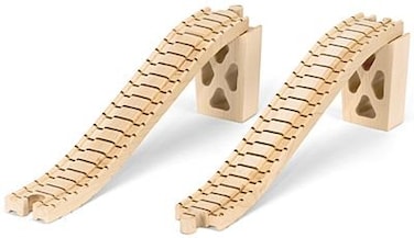 Wooden Train Track  Bridge Track wSupports  Made in USA