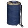 Household Essentials Rolling Pop Up Hamper Drawstring Closure with Shoulder Strap and Removable Wheels Blue