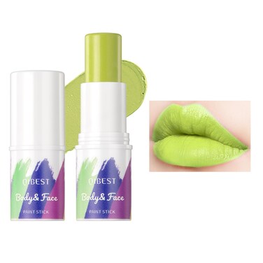 DLZZRS Colored Matte Lipstick Long Lasting High Pigmented Nonstick Waterproof Colored Lipstick Multiuse Lipstick Sports Eyes Stick  Body Face Painting Stick Makeup For Women Halloween 06