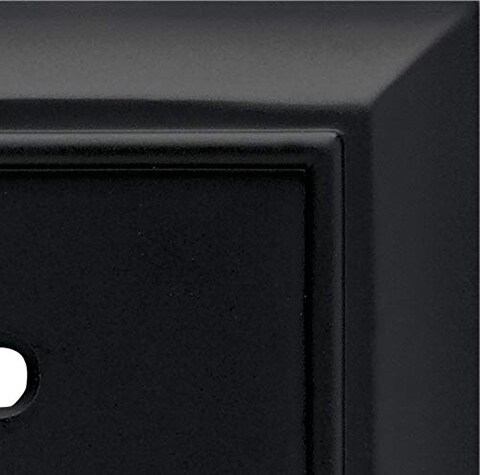 Franklin Brass 64218 Architectural Duplex Outlet Wall Plate Single Matte Black