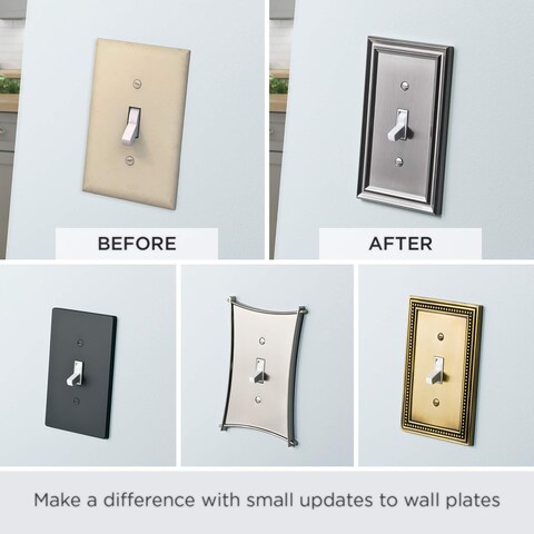 Franklin Brass 64218 Architectural Duplex Outlet Wall Plate Single Matte Black