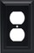 Franklin Brass 64218 Architectural Duplex Outlet Wall Plate Single Matte Black
