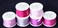 New ThreadNanny 6 Spools of 100 Pure Silk Ribbons  PurpleViolet Tones  60 MTS x 4mm