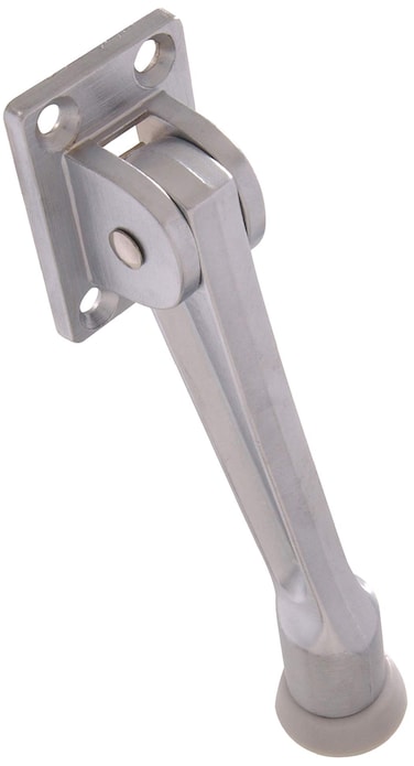 Hillman 852940 5 Kickdown Door Stop Satin Chrome 1Pack