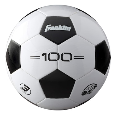 Franklin Sports Soccer Balls  Size 3 F100  Youth Soccer Ball WhiteBlack