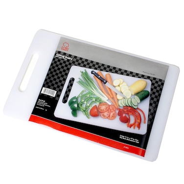 Chef Craft Basic Solid Plastic Cutting Board 175 x 11 inch White