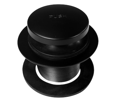 Westbrass Tip Toe 138 NPSM Fine Thread Bath Drain Matte Black D332362