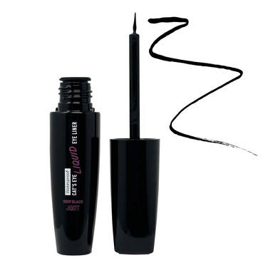 Jigott  Cats Eye Waterproof Liquid Eyeliner Deep Black 031 OZ9g