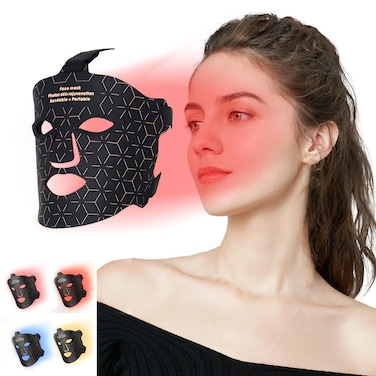2024 New Upgrade Red Light Therapy Mask Red Light Therapy for Face LED Face Mask Light TherapyLight Therapy For Face Face LED Light Therapy Mask with Portable Charger Skincare at Home and Travel