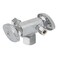 Eastman 38 inch OD Compression x 14 inch OD Compression x 12 inch FIP MultiTurn Dual Handle Three Way Stop Valve Brass Plumbing Fitting Chrome 04423LF