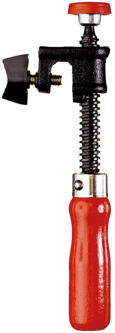 Bessey KT51CP Edge clamp with wooden handle BlackRedSilver