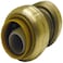 LASCO 198004 Magnagrip Brass Push Fit Fitting Use On PEX CPVC or Copper Pipe 58Inch OD Coupling