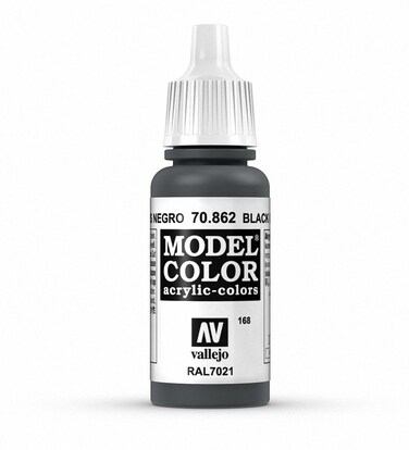 Vallejo Black Grey Model Color Paint 17ml
