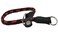 Dogs My Love Round Braided Rope Nylon Choke Dog Collar with Sliding Stopper 20 Long 03 Diam 8mm RedBlack