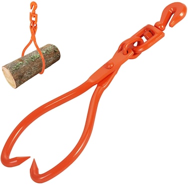 VEVOR Log Skidding Tongs 18 inch 2 Claw Log Lifting Tongs Heavy Duty Rotating Steel Lumber Skidding Tongs 772 lbs350 kg Loading Capacity Log Lifting Handling Dragging  Carrying Tool