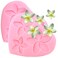 2 PCS Frangipani Plumeria Flower Floral Silicone Mold DIY Pudding Desserts Cupcake Cake Topper Decoration Soap Mould Crystal Jelly Shots Gum Paste Candy Chocolate Handmade Ice Cream Fondant Mold