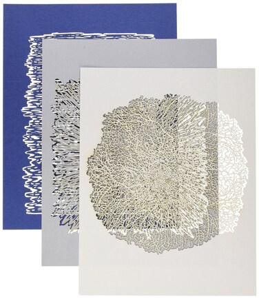 IwataMedea Artool Texture FX 2 Airbrush Template Set of 3 White