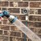 Danco Outdoor Faucet Water Spigot Handle  Hose Bibb Round Wheel Handle Replacement  Includes Screws  Metal 10006 SilverPewter125L x 375W
