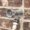 Danco Outdoor Faucet Water Spigot Handle  Hose Bibb Round Wheel Handle Replacement  Includes Screws  Metal 10006 SilverPewter125L x 375W
