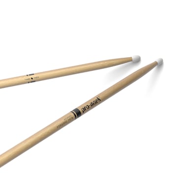 ProMark Drum Sticks  Classic Forward 747B Drumsticks  Drum Sticks Set  Oval Nylon Tip  Hickory Drum Sticks  Consistent Weight and Pitch  1 Pair