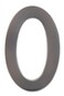 Architectural Mailboxes 3582DC0 4 inch Solid Brass Floating House Number 0 Dark Aged Copper