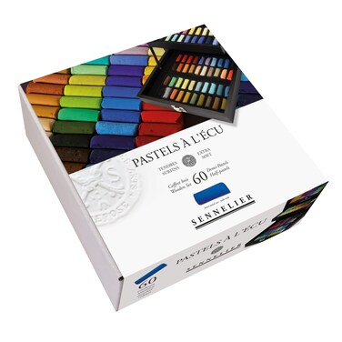 Sennelier ExtraSoft Pastel Half Stick Set 60 Count Pack of 1 Multi