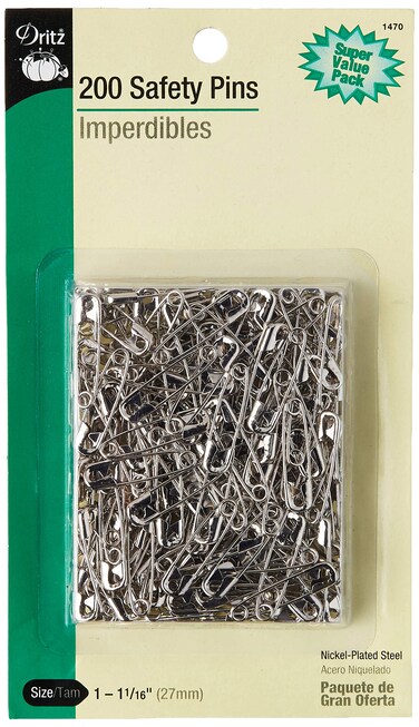 Dritz 1470 Safety Pins Size 1 200Count Nickel