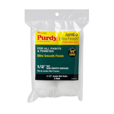PURDY 140624053 2Pack Mini Roller Replacements412 Cover 12 inch One Size Multi